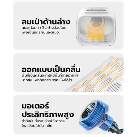 ตู้เป่าขนอัจฉริยะ PETKIT AIRSALON MAX ความจุ 60L รุ่น AIRSALON MAX PRO (UVC)_5